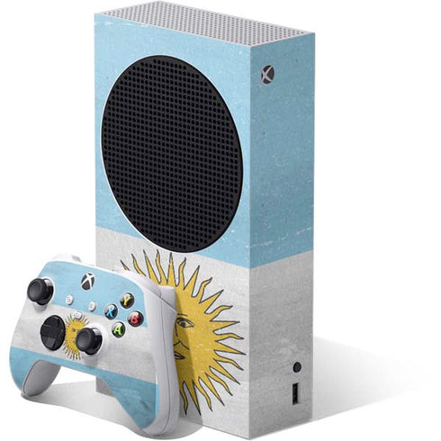 Argentina Flag Distressed Xbox Series S Bundle Skin